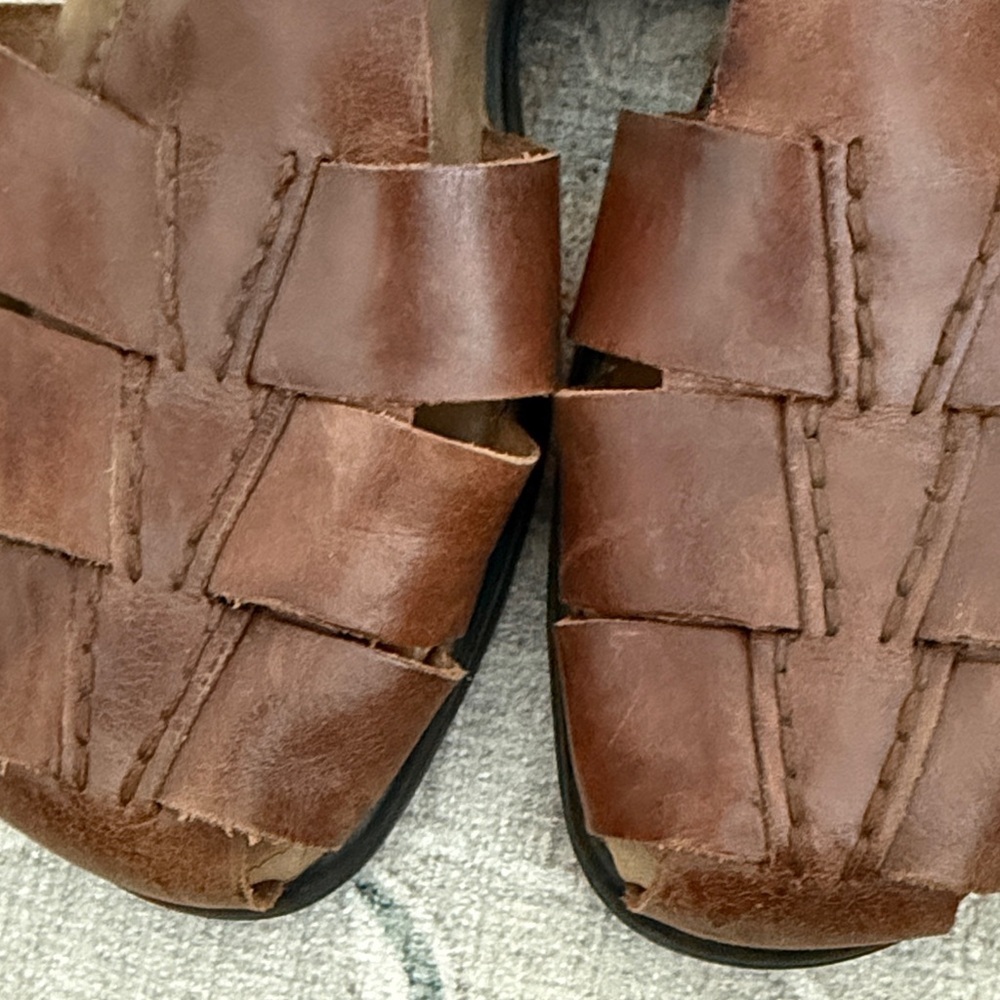 Earth Shoe Gelron 2090 Men Brown Sandals sz 11 - Picture 4 of 6